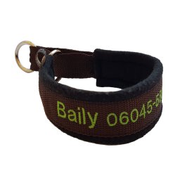 Personalisiertes Halsband, Zugstopp 30 mm Band