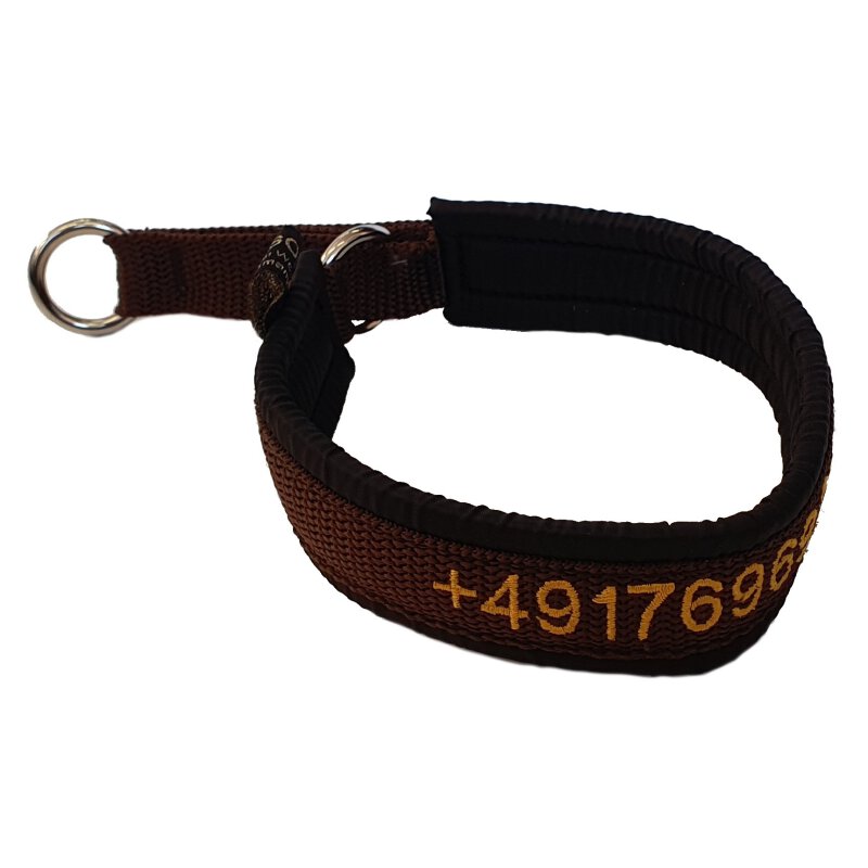 Personalisiertes Halsband, Zugstopp 20 mm Band