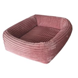 Hundekorb Kuschelcord rechteckig