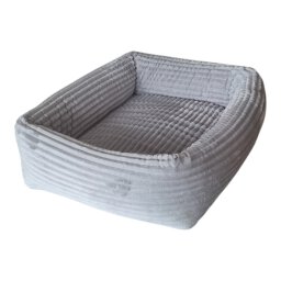 Hundekorb Kuschelcord rechteckig
