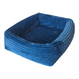 Hundekorb Kuschelcord rechteckig